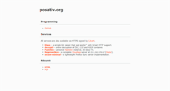 Desktop Screenshot of posativ.org